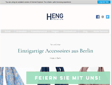 Tablet Screenshot of hengfashion.com